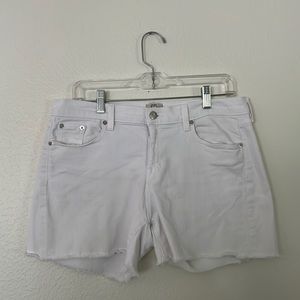 White J. Crew denim shorts